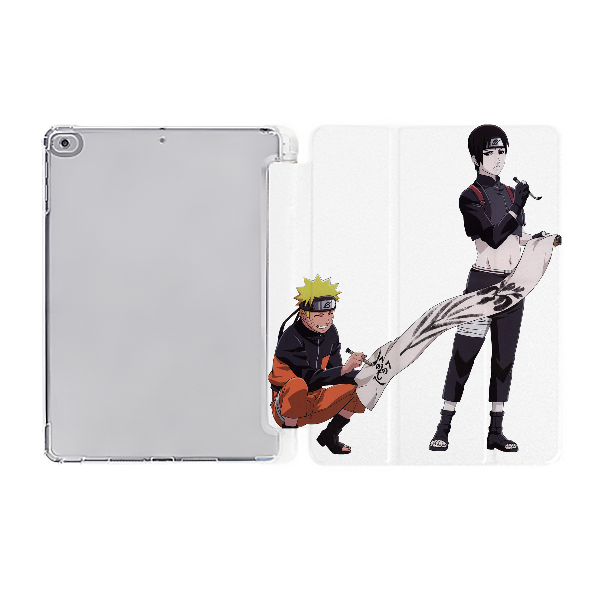 （画像用） NARUTO -ナルト- うずまき ナルト Uzumaki Naruto IPad ケース ペン収納付き 三つ折りスタンド PUレザー×シリコン 対応機種9.5/10.5/10.9インチ
